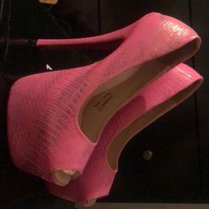 High heel shoes